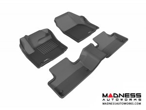 Land Rover Range Rover Evoque Floor Mats (Set of 3) - Black by 3D MAXpider Land Rover Range Rover Evoque Floor Mats (Set of 3) - Black by 3D MAXpider